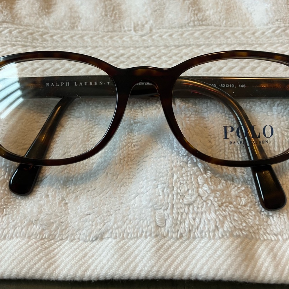 Polo by Ralph Lauren Brown Women’s Clear lenses glasses. PH2244.     52-19-145